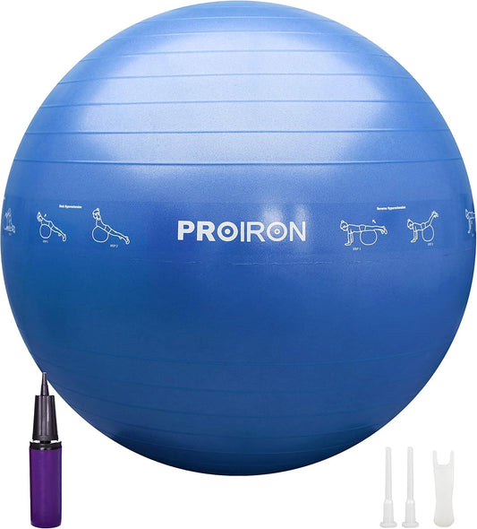 Yoga-Ball mit Pumpe, Yoga-Pose-Diagramm. 55/65/75CM