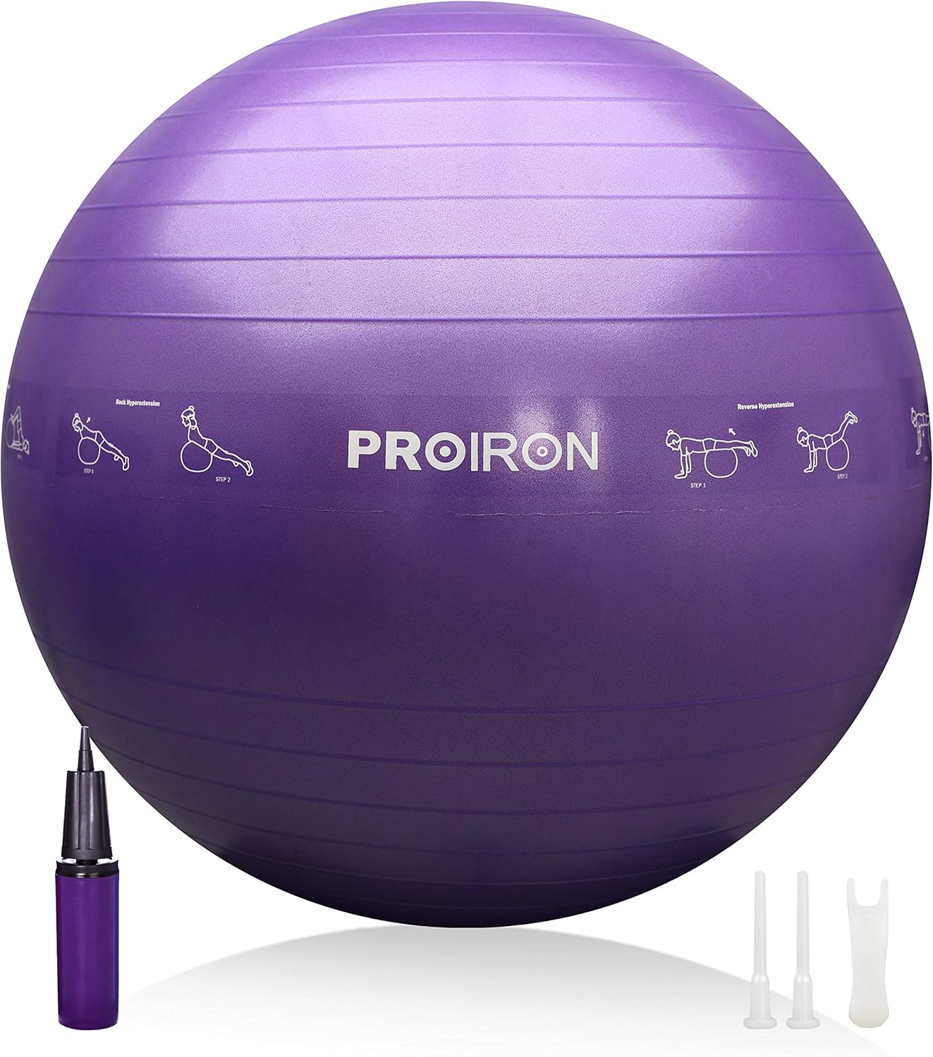 Yoga-Ball mit Pumpe, Yoga-Pose-Diagramm. 55/65/75CM