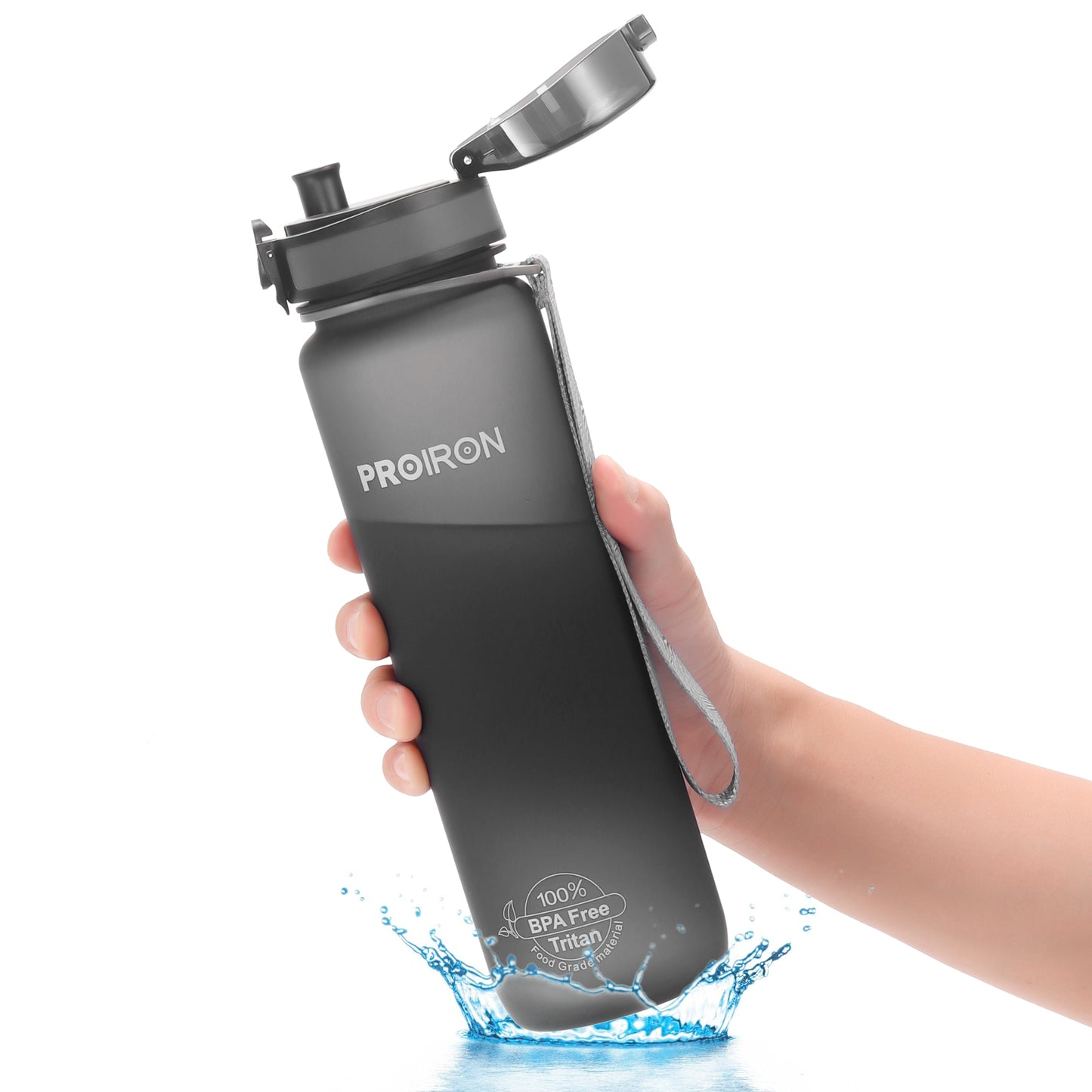 BPA-freie Sportwasserflasche mit Filter und Protein Shaker Ball 250ml 