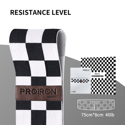 Mode-Widerstandsbänder mit schwarzem, weißem Trellis-Design 