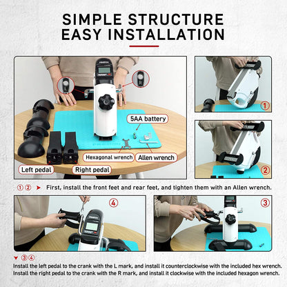 Mini Bike - Pedaltrainer mit digitaler Anzeige 